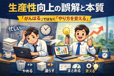 生産性向上って何？よく聞くけどよくわからん？？？
